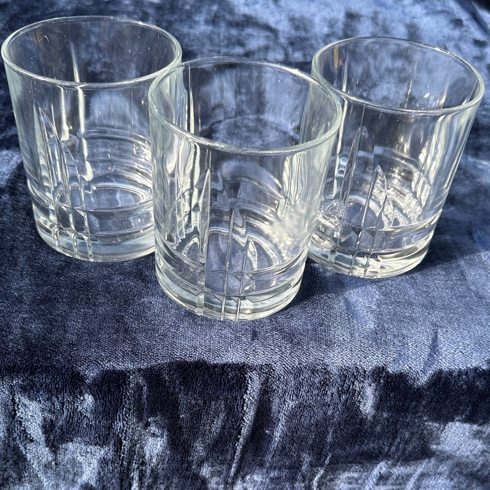Cristal D'Arques - Durand Arizona-Parallels Double Old Fashioned Glass Set of 3